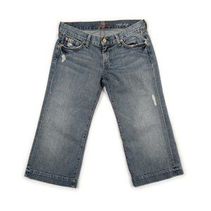 7 FOR ALL MANKIND Crop Dojo jeans size 28